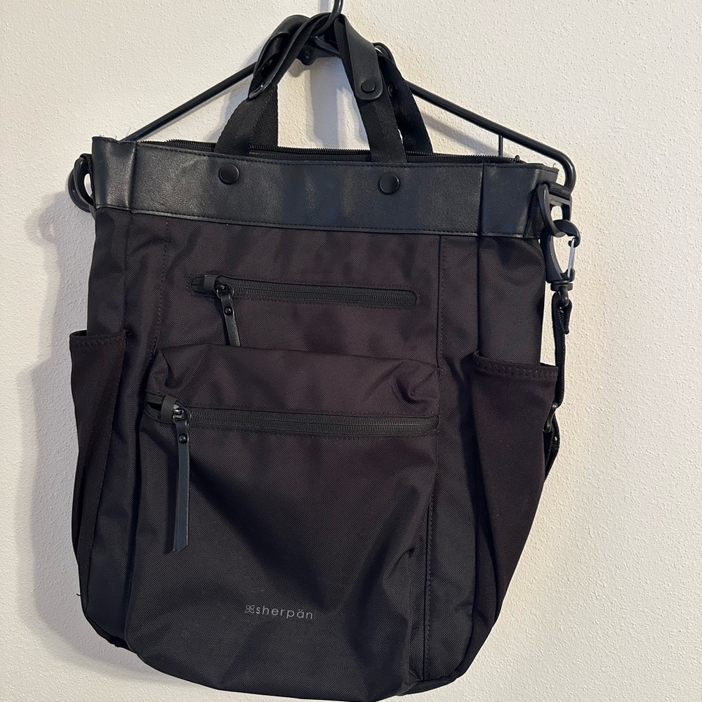 SHERPANI Soleil Convertible Backpack/Tote Black